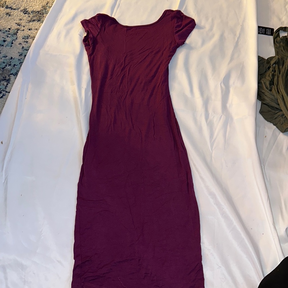 MIDI purple dress